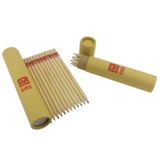 Wooden color pencil set with sharpener - Uniqlo